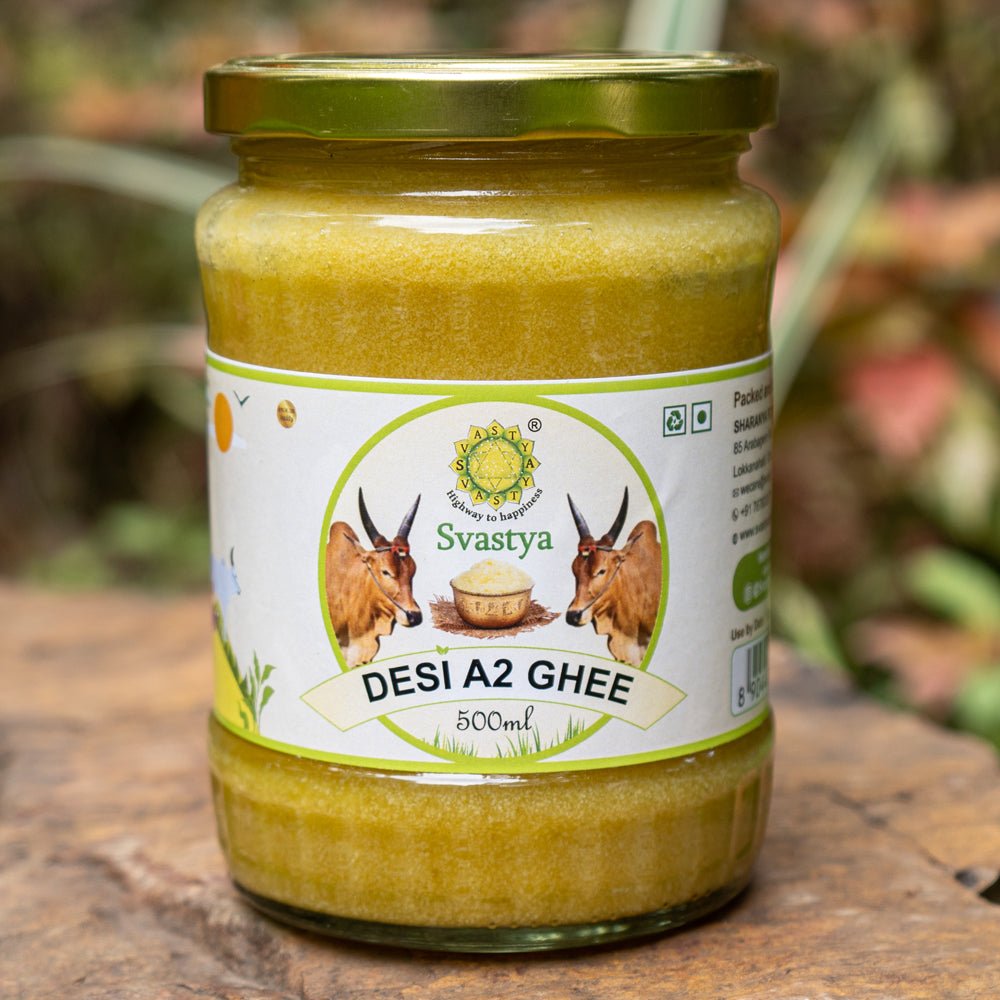 Organic Desi Cow A2 Milk Ghee - Svastya Organic Farms