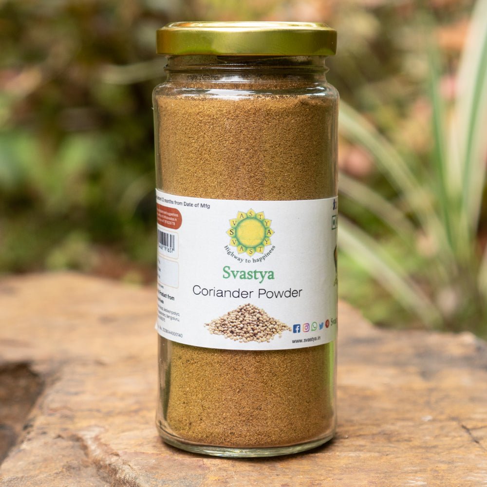Organic Heirloom Coriander Powder - Svastya Organic Farms