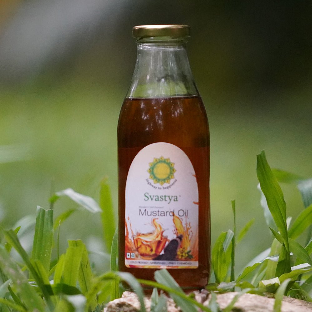Organic Wooden Cold Pressed Mustard Oil - Svastya Organic Farms