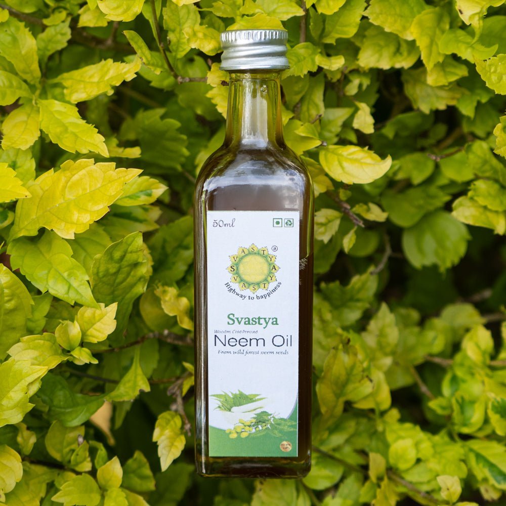 Why Cold Pressed Neem Oil Works Better for Scalp Care - Svastya Organic Farms