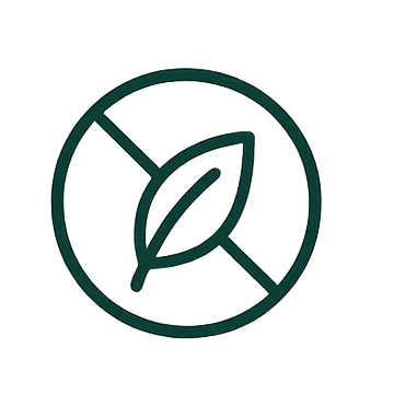 Set of green icons related to nature and sustainability on a white background