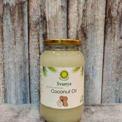 Organic Bull Driven Stone Cold Pressed Coconut Oil - Svastya Organic Farms