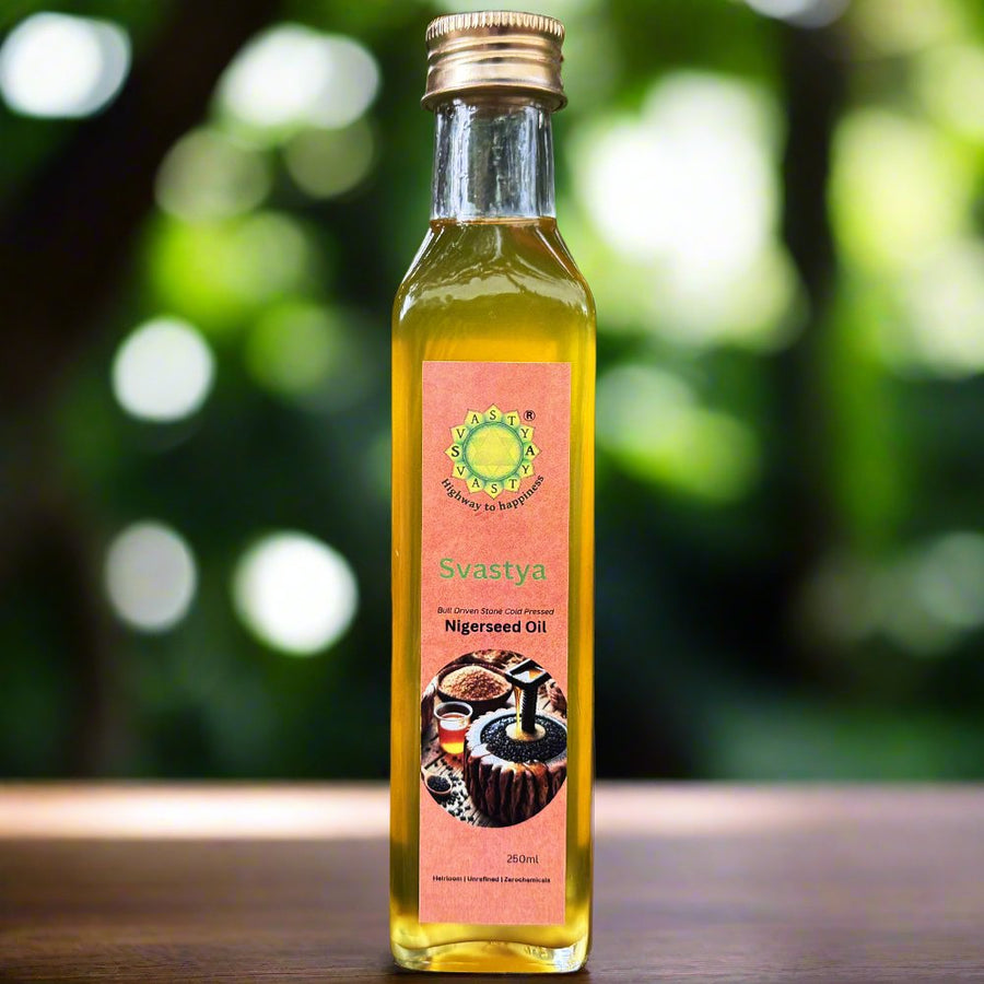 Organic Bull Driven Stone Cold Pressed Niger Seed Oil