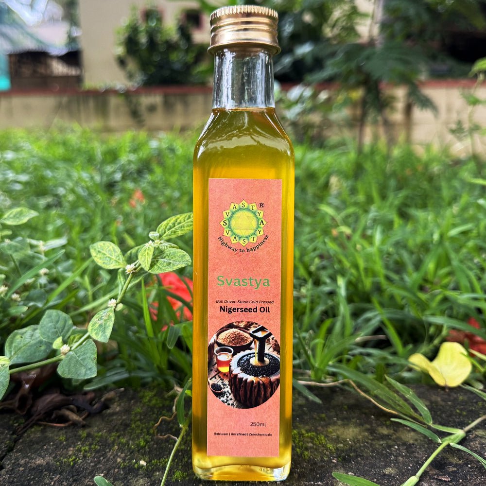 Organic Bull Driven Stone Cold Pressed Niger Seed Oil - Svastya Organic Farms