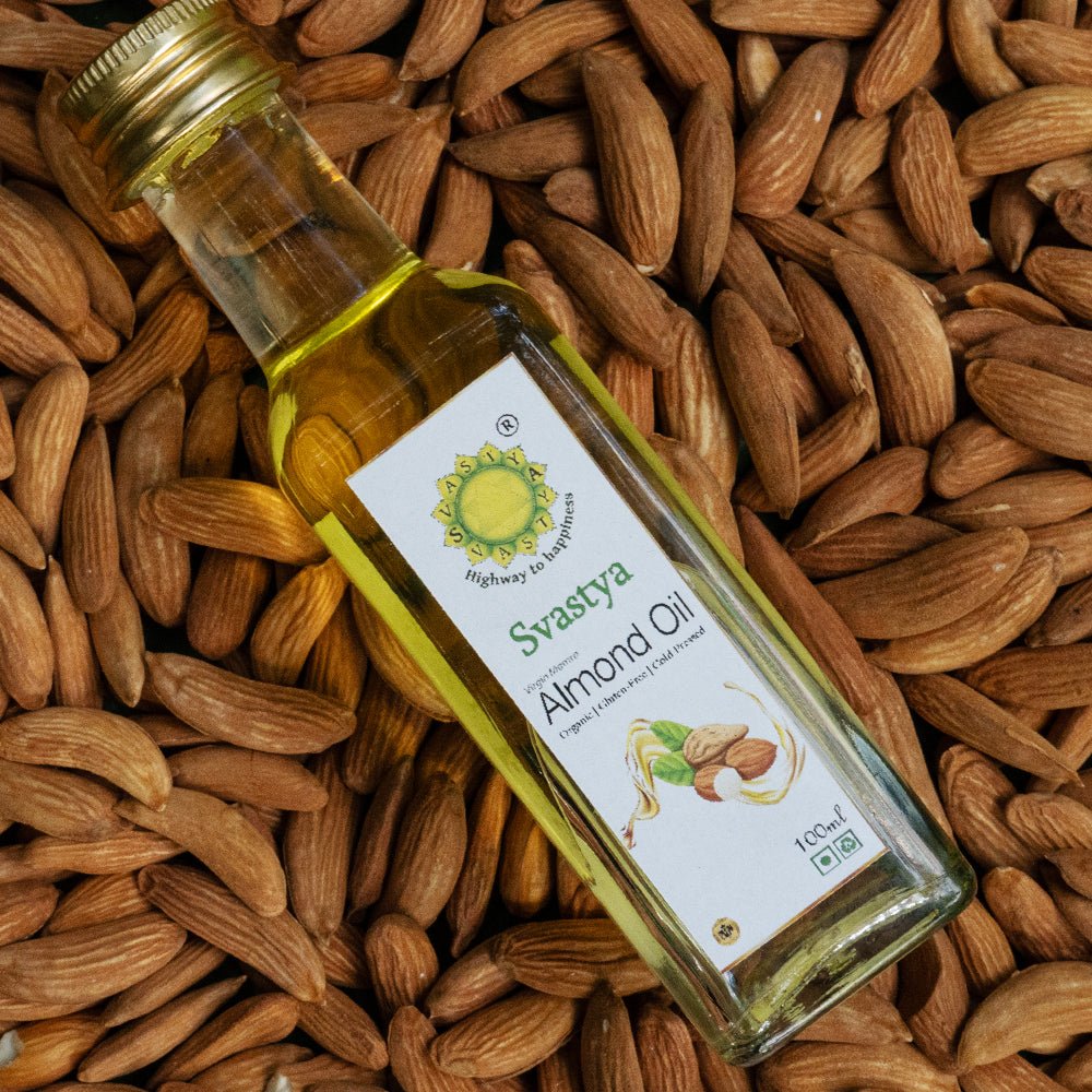 Organic Cold Pressed Virgin Mamra Almond Oil - Svastya Organic Farms