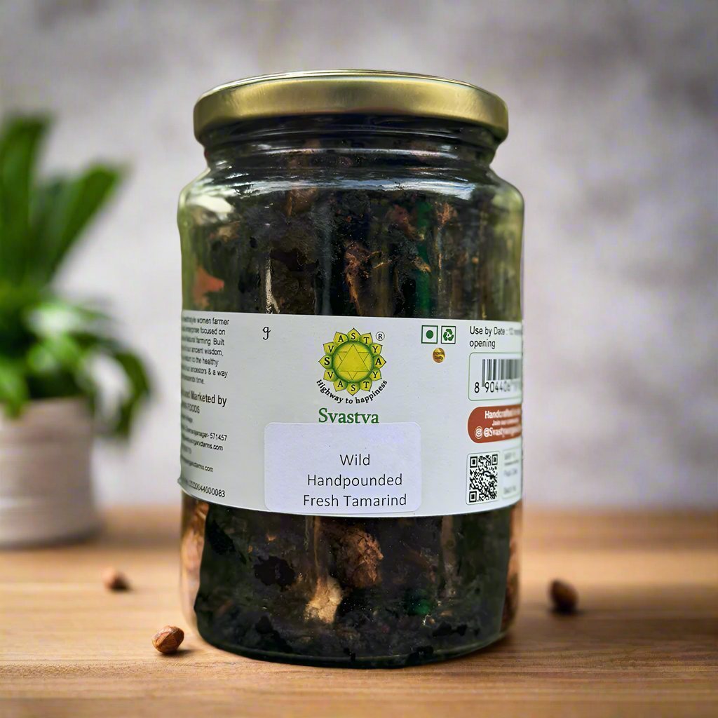 Organic Handpounded Fresh Tamarind (Seedless ) | Organic - Svastya Organic Farms