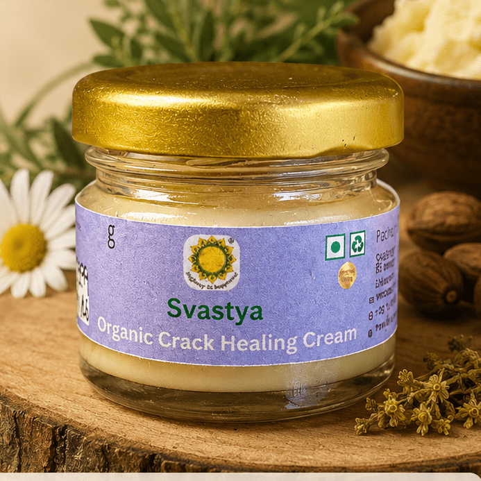 Shatadhuata Ghritha Crack Healing Cream | Organic Skin Care Oil - Svastya Organic Farms