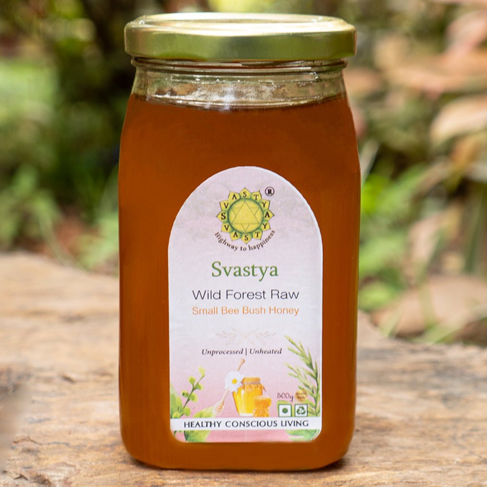 Wild Forest Raw Small Bee Bush Honey - Svastya Organic Farms